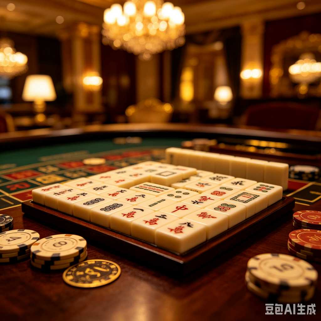 vivid color print mahjong set